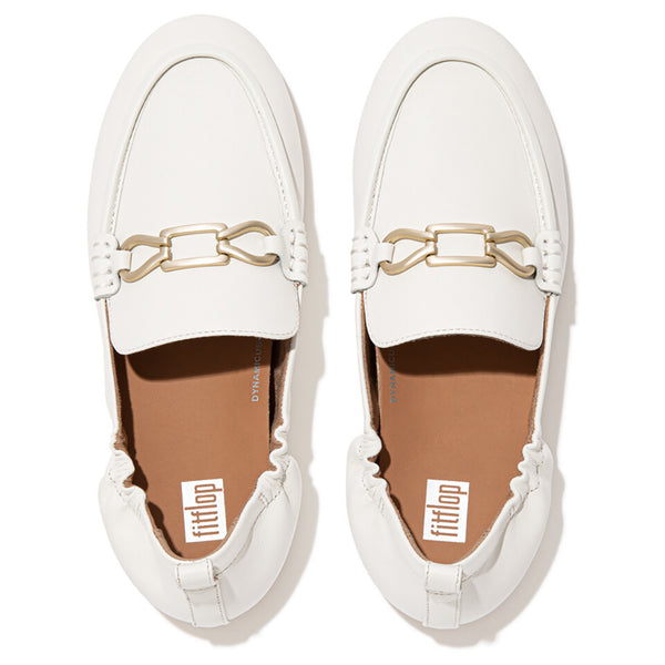 FitFlop ALLEGRO CHAIN LEATHER LOAFERS (Women)