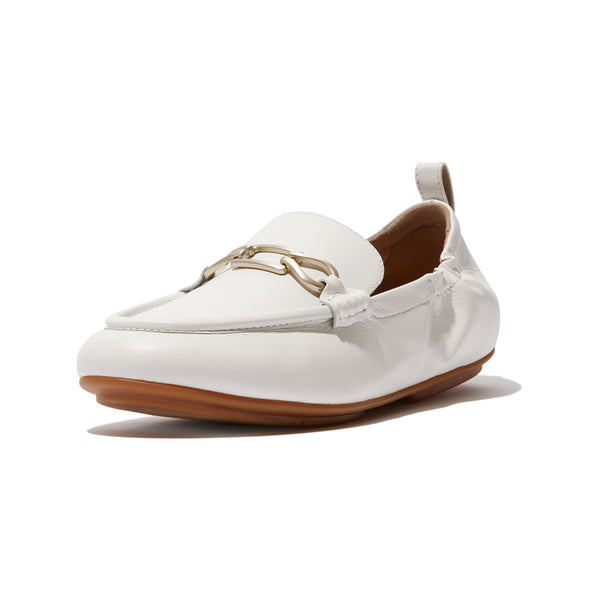 FitFlop ALLEGRO CHAIN LEATHER LOAFERS (Women)