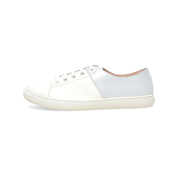 Hush Puppies Leisure Sneaker White and Blue (Women)