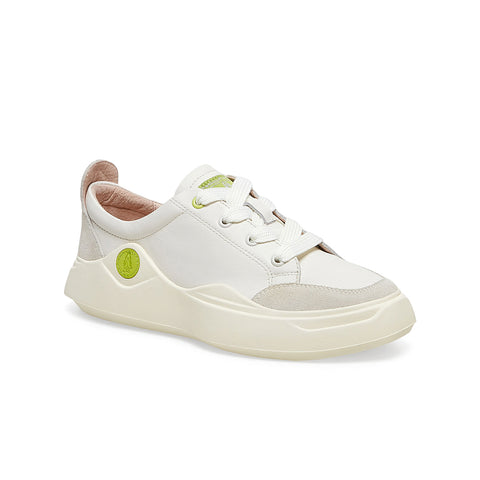 Hush Puppies Leisure Sneakers White with Green (Women)