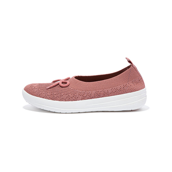 FITFLOP UBERKNIT SLIP-ON BALLERINA WITH BOW