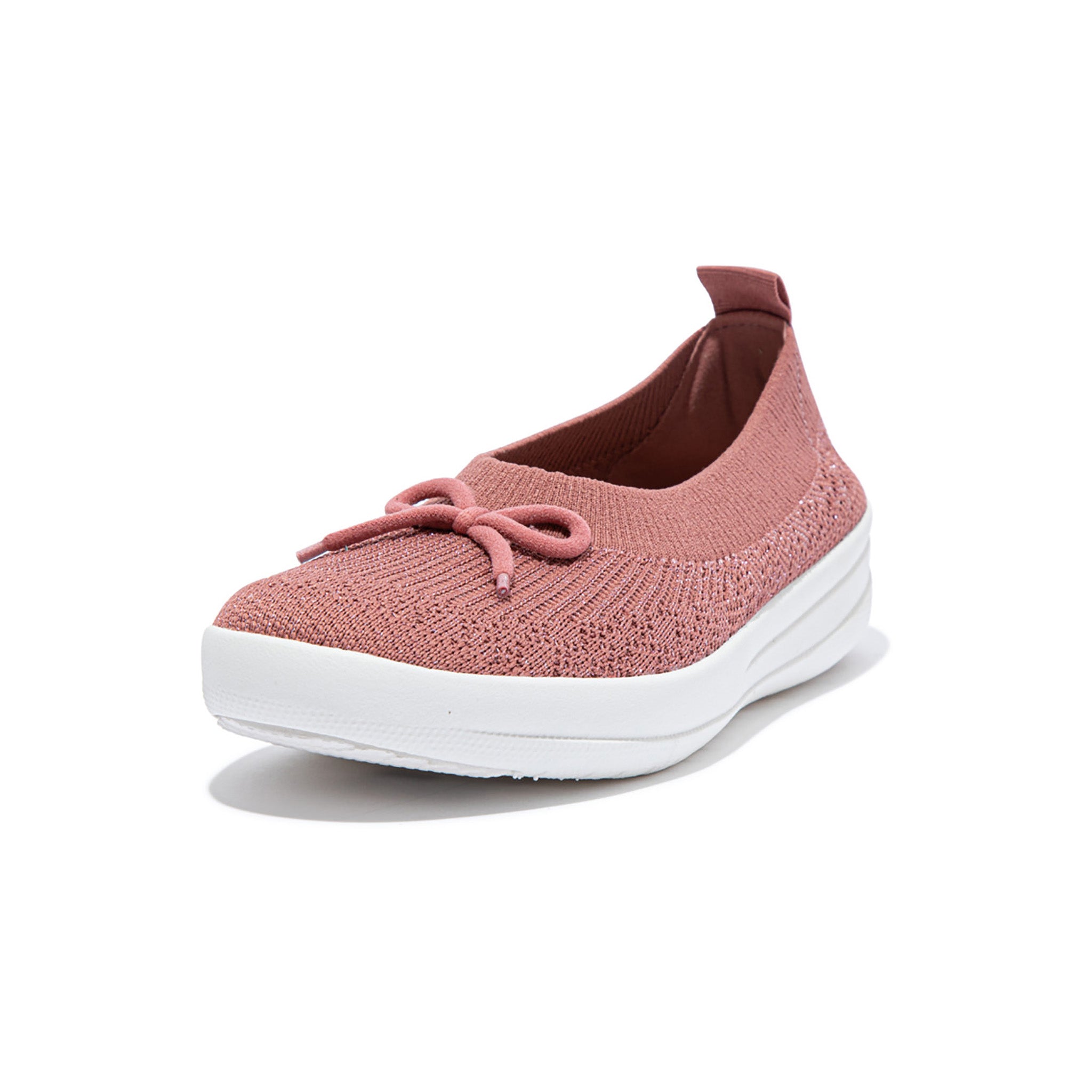 FITFLOP UBERKNIT SLIP-ON BALLERINA WITH BOW